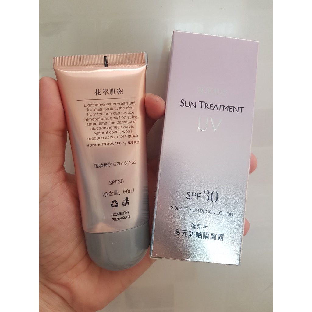 Chống Nắng Sun Treatment UV 60ml Nâng Tone