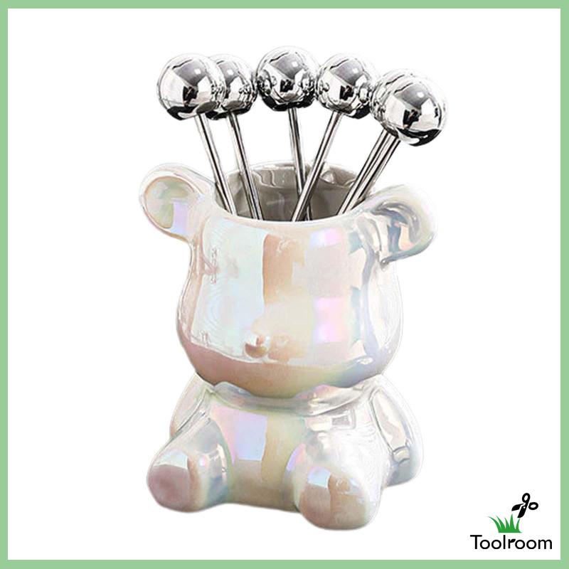 Nĩa Ăn Trái Cây Hình Gấu Dễ Thương Cho Đám Cưới / Nhà Hàng