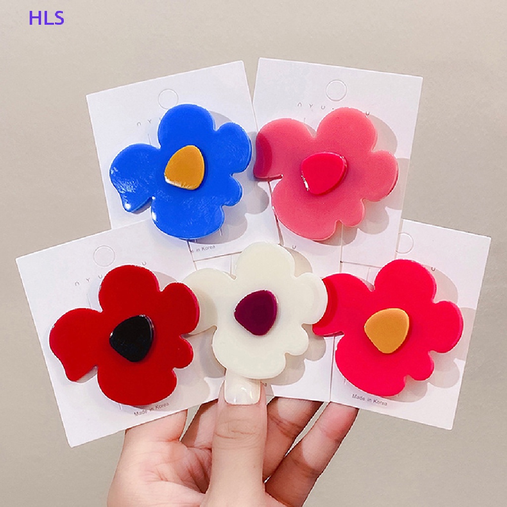 Kẹp Tóc Hình Hoa Kiểu Dáng Ngọt Ngào Cho Nữ