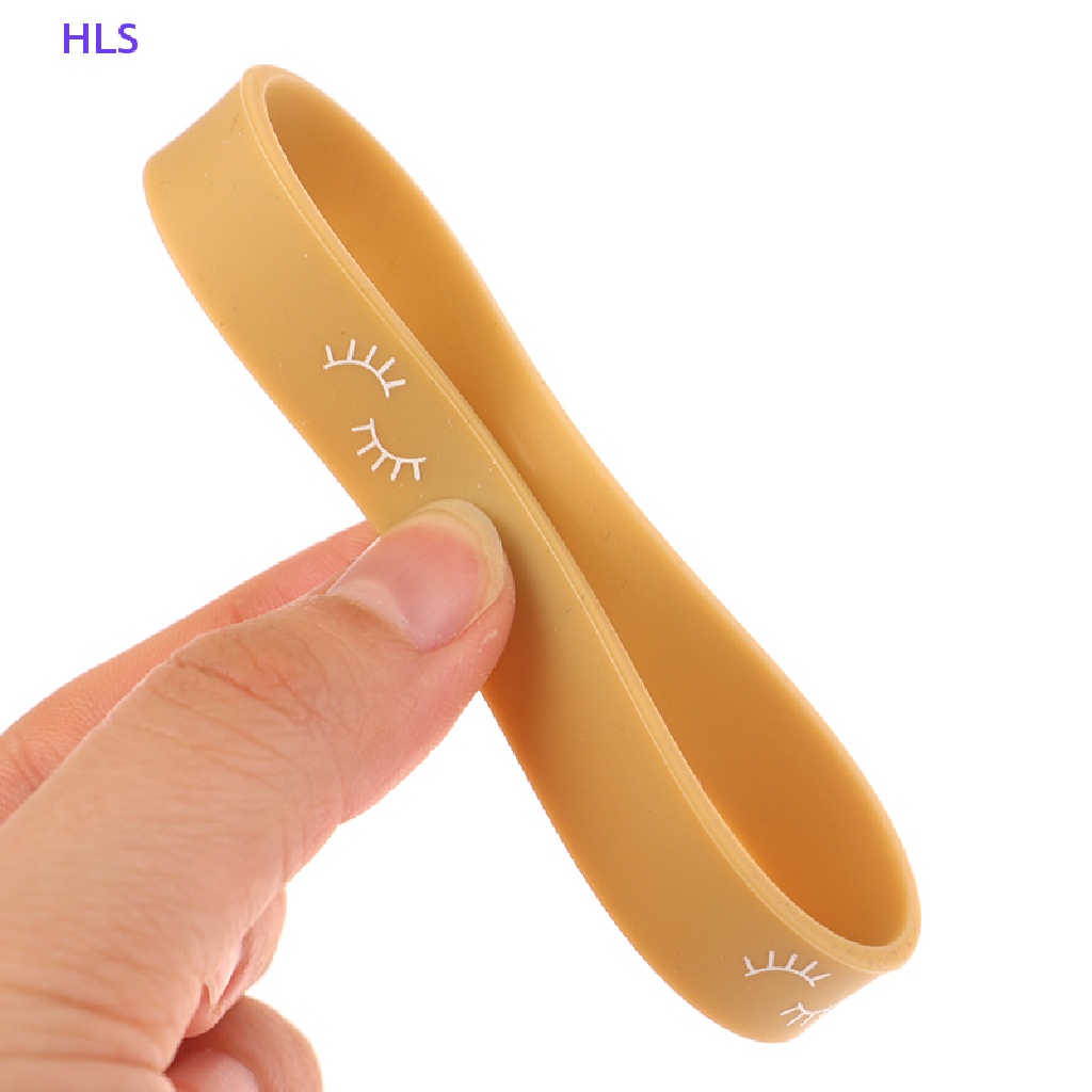 Set 2 Vòng Tay Silicone Co Giãn Gắn Lông Mi Giả
