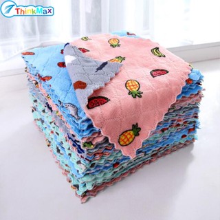 Khăn Lau Chén Dĩa Hình Trái Cây Hoạt Hình Đáng Yêu 25 * 25cm