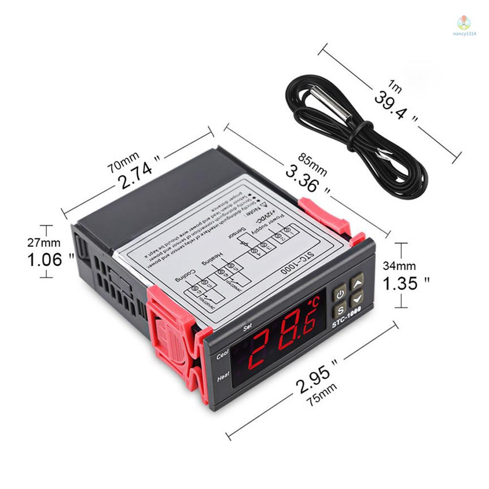 Bộ Điều Khiển Nhiệt Độ Kỹ Thuật Số Thông Minh Kèm Chức Năng Báo Động Cho Tủ Lạnh