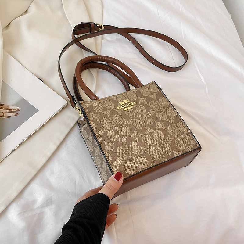 COACH7375 Men's and Women's Sling Bag Classic style Retro Luxury Girlfriend Gift Shoulder Sling Bag Bag