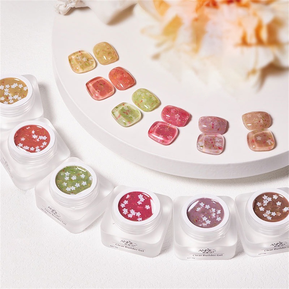 Sơn Móng Tay Gel Uv Thạch Annies Gel Sơn Móng Tay Trong Mờ Họa Tiết Hoa Phong Cách Nhật Bản