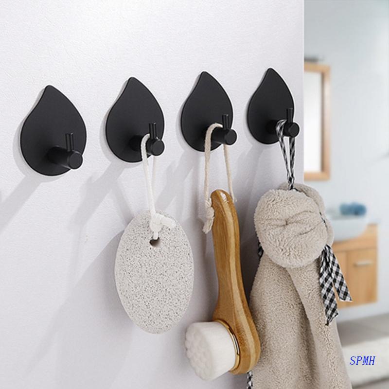 Set 4 Móc Treo Đồ Dán Tường Bằng Thép Không Gỉ Chất Lượng Cao