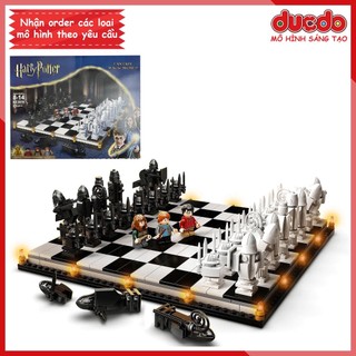 A1028 no 6056 lắp ghép harry potter bộ cờ - hogwarts wizard's chess - đồ chơi xếp hình mô hình 76392