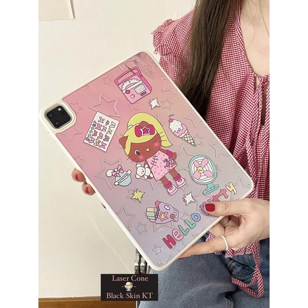 Ốp Bảo Vệ Máy Tính Bảng Bằng Acrylic Hình Hello Kitty Cho iPad 10th Generation 36.3cm Air5 / 4 9th Generation 34cm 10.5 Pro11