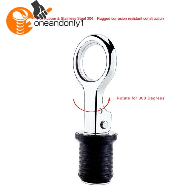 Nút Chặn Cống Thoát Nước Bằng Thép Không Gỉ 304 25mm / 32mm Dành Cho Thuyền