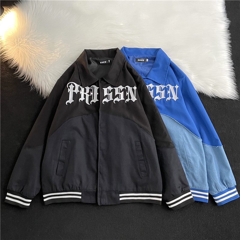 Áo Khoác Bomber Plus Size Dáng Rộng Phong Cách Hip Hop Đường Phố Cho Nam