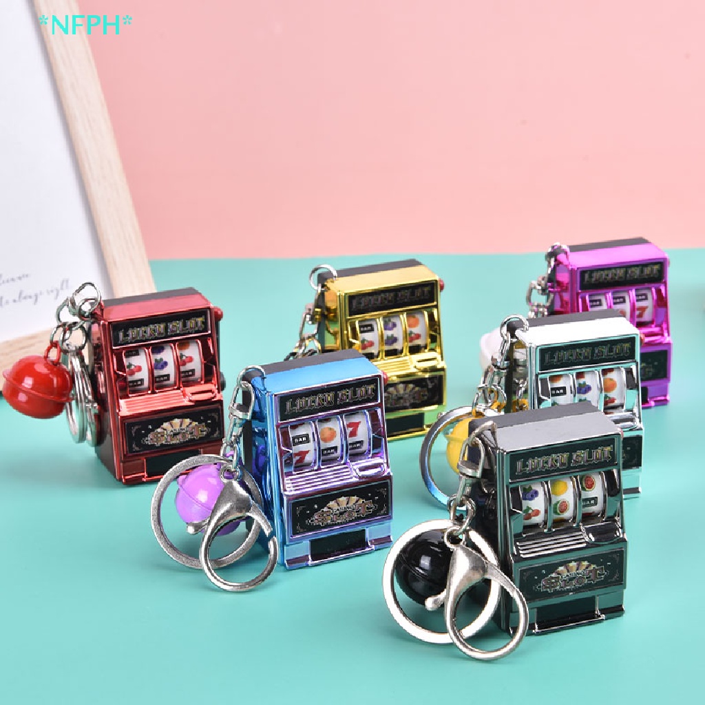 Nfph > Móc Khóa Hình Máy Jackpot Mini Vui Nhộn Cho Bé Mới