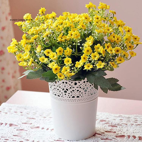 1 Bó 6 Nhánh 36 Bông Hoa Giả Bằng Lụa DIY Trang Trí Nhà Cửa / Tiệc Cưới