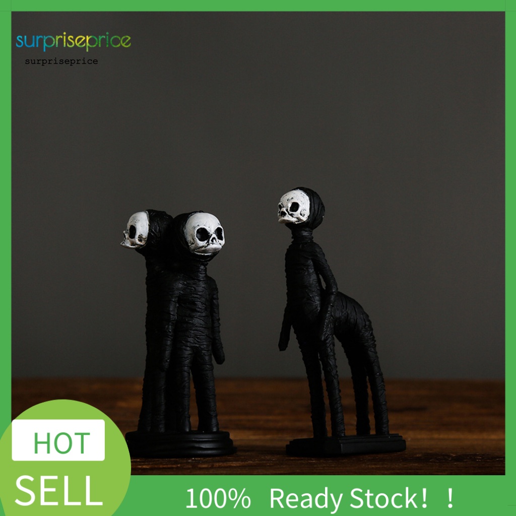 Mô HìNh ĐầU Lâu Đen Vui NhộN Trang Trí Halloween