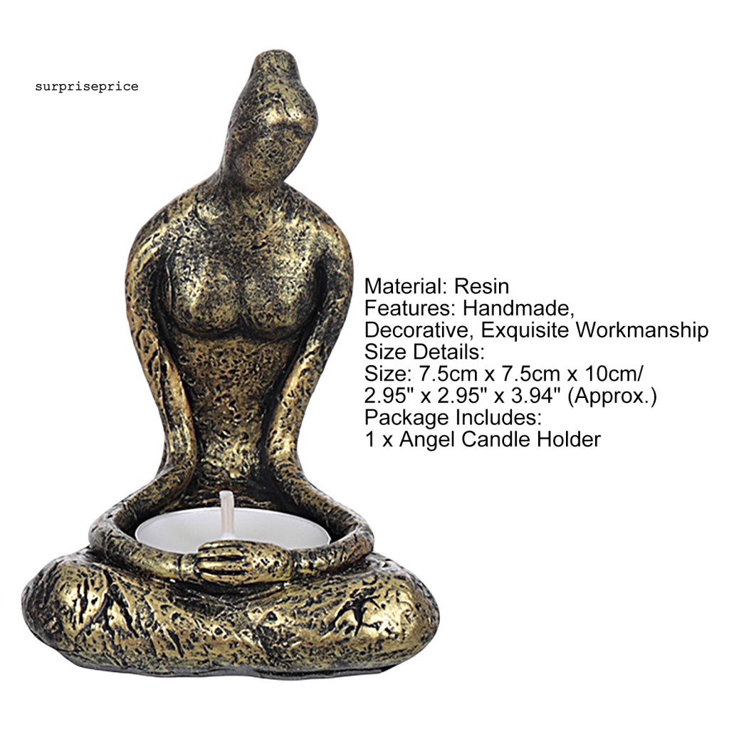 Giá Đỡ Nến Hình Thiên Thần Cầu Nguyện Bằng Nhựa Resin Làm Quà Tặng Trang Trí Nhà Cửa