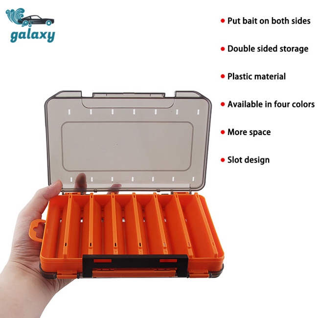 Galaxy Hộp Đựng Mồi Câu Cá 14 Ngăn Tiện Lợi