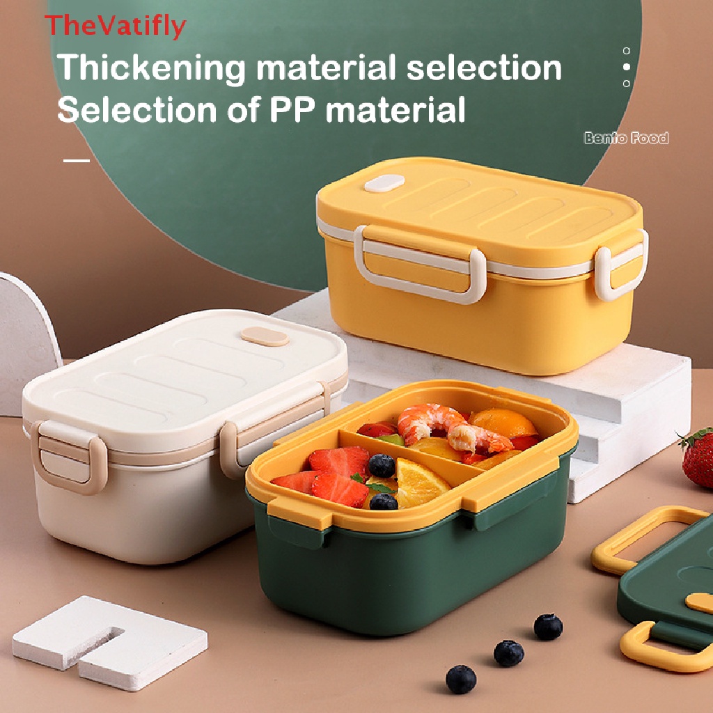 Hộp cơm Hai Tầng Bằng Nhựa PP Không BPA An Toàn Cho Trẻ Em