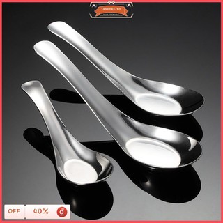 COD Thìa ăn cơm Thìa ăn Thìa ăn súp inox - Màu trắng bạc loại