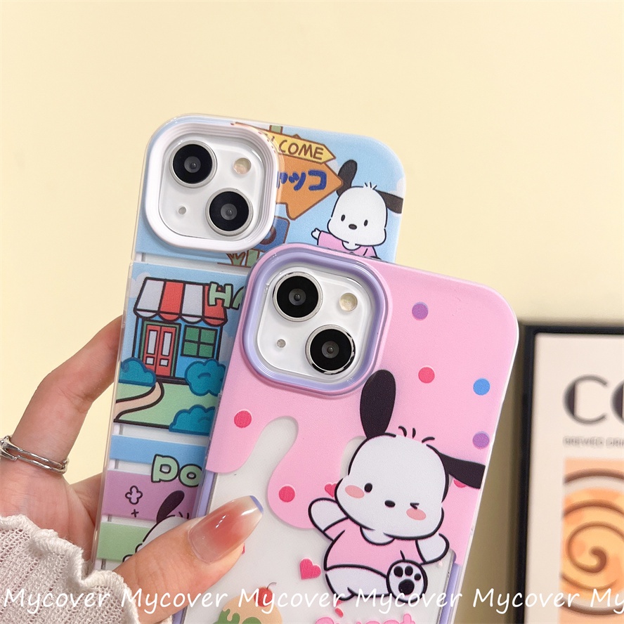 Ốp Điện Thoại Silicon Mềm Hình Cún Hoạt Họa Cho iPhone 14 13 12 11 Pro Max X XR Xs Max 6 7 8 Plus