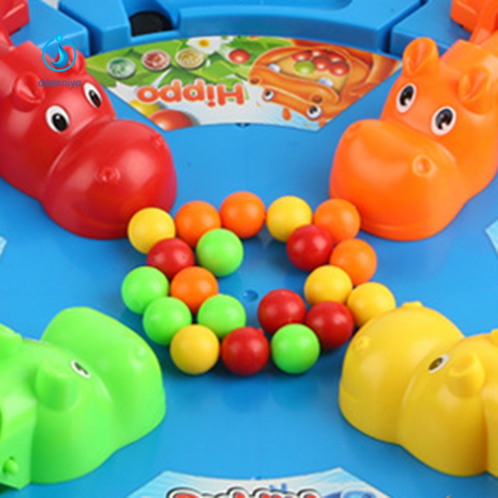 1 Bộ Trò Chơi Hà Mã Ăn Uống 20 Hạt Vui Nhộn Cho Bé