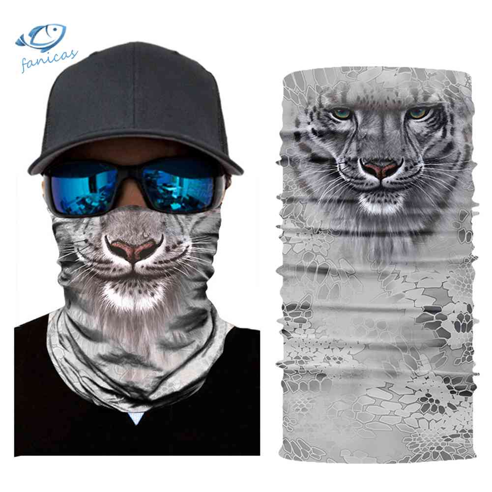 Khăn Choàng Cổ Che Phủ Mặt Không Đường May Thoáng Khí In Họa Tiết Động Vật Dành