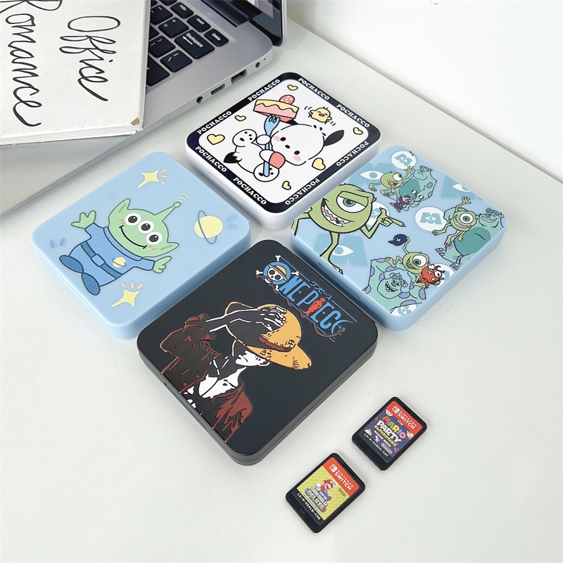 Ốp Bảo Vệ Máy Chơi Game Switch 12 Ngăn Họa Tiết Hoạt Hình Dễ Thương
