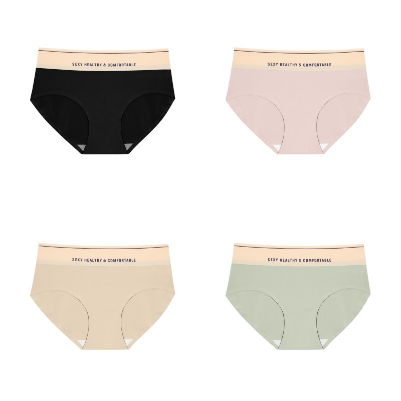 Allofme Quần Lót Nâng Mông Lưng Vừa Không Viền May Quyến Rũ Thoải Mái Cho Nữ Cỡ M-L