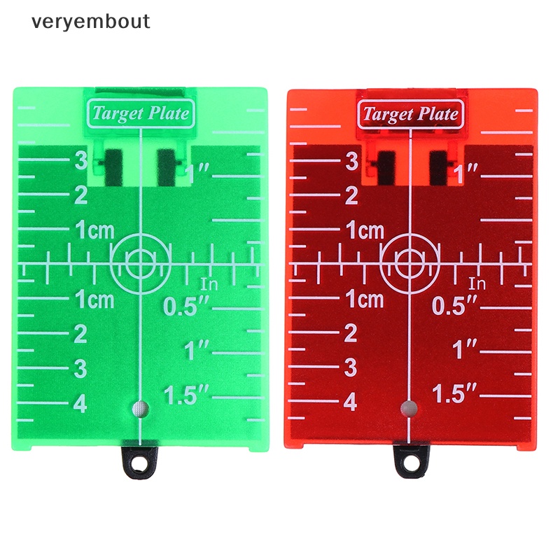 Thẻ Mục Tiêu Laser Từ Tính 1 inch / cm Màu Xanh Lá / Đỏ