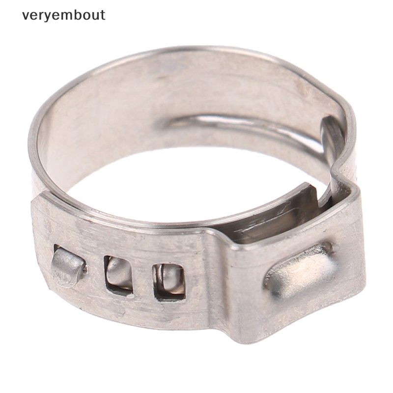 Set 10 Vòng Kẹp Ống Đơn Bằng Thép Không Gỉ 304 Tháo Gỡ Nhanh Tiện Dụng