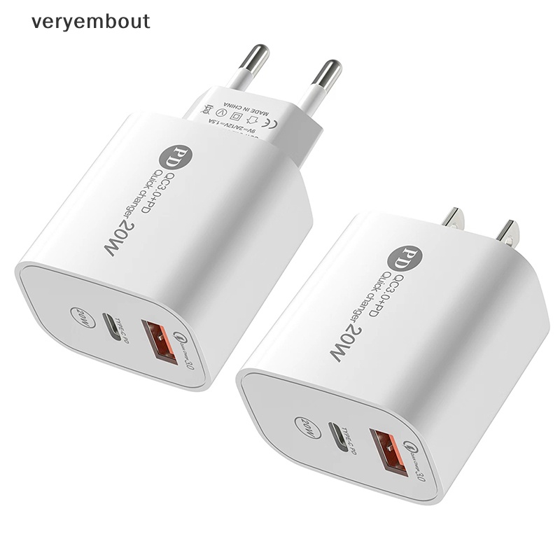 Bộ Sạc Nhanh USB 3.0 PD 20W Cho Điện Thoại