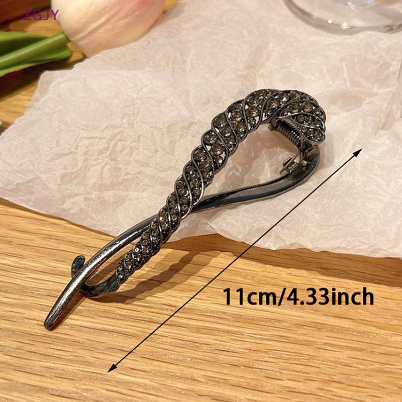 Kẹp Tóc Đính Đá Phong Cách Hàn Quốc Dành Cho Nữ Mới