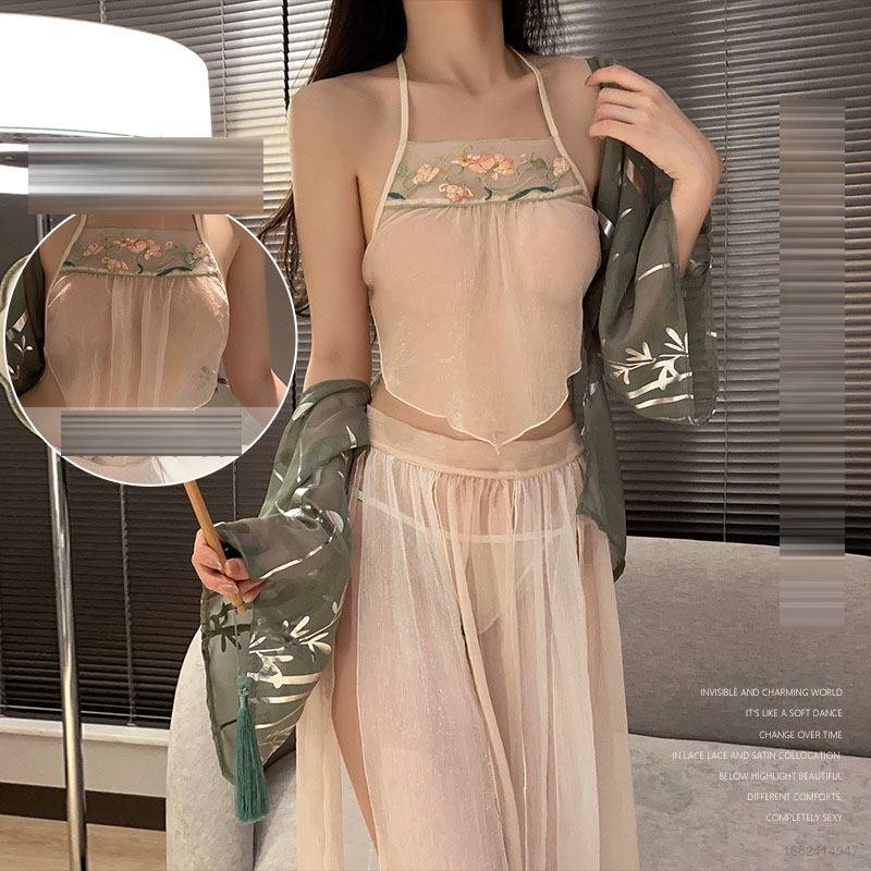 Đầm Ngủ Lưới Hóa Trang Kiểu Hán Phục Trung Hoa Cổ Điển Quyến Rũ Cho Nữ