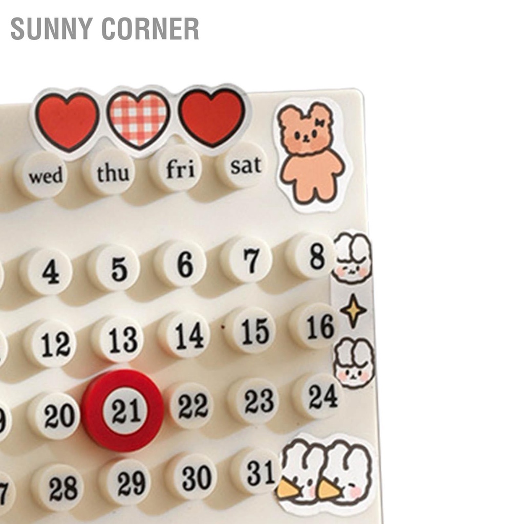 Sunny corner Có hàng sẵn Bàn Làm Việc Lập Kế Hoạch Ngày Tích Hợp Vòng Đúc Lịch Đồ Trang Trí Cho Văn Phòng Phẩm Tại Nhà DIY