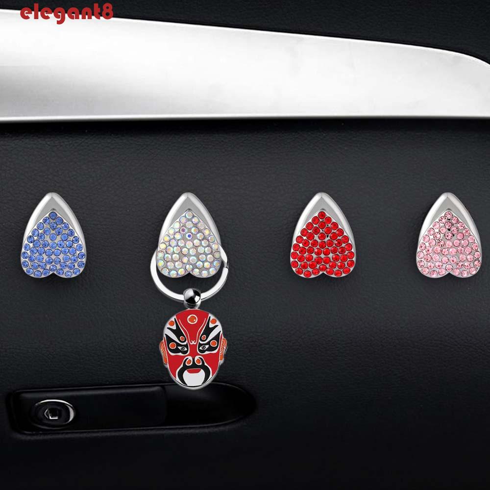 Móc Treo Dán Tường Hình Trái Tim Lấp Lánh Trang Trí Nhà Cửa / Xe Hơi