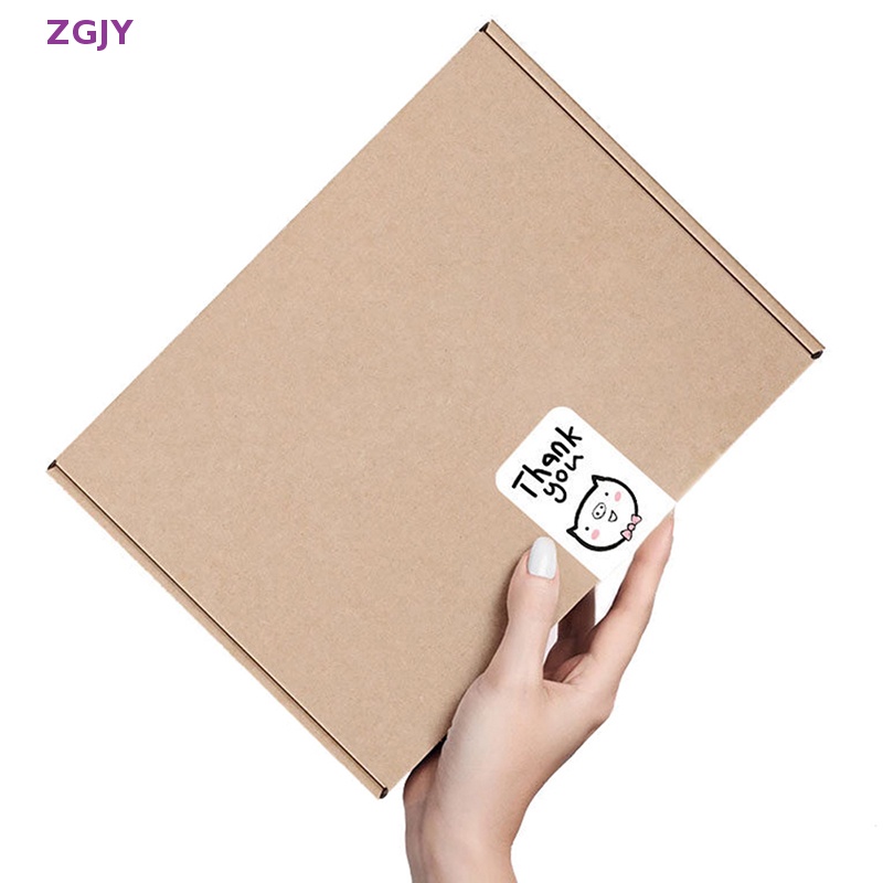 Set 100-25 Tấm Nhãn Dán Chữ Thank You Trang Trí Hộp Quà Mới