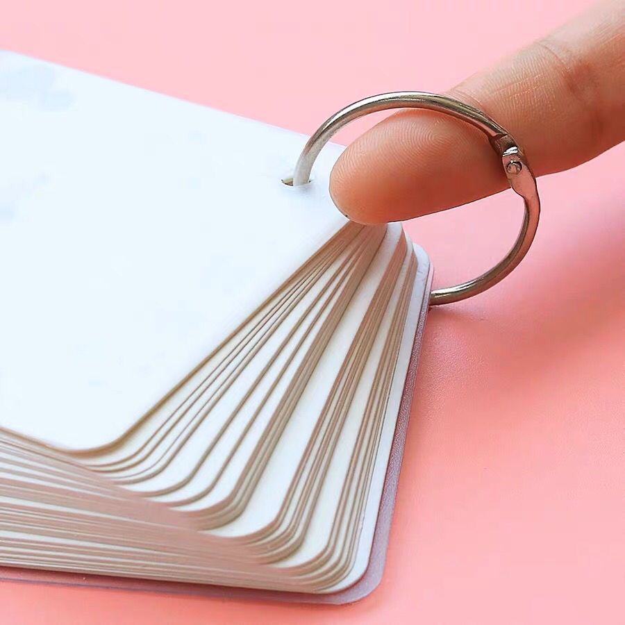 10pcs Khoen, khuyên Tròn Inox Flashcard Đóng Gáy Sách, Album, Nhật Kí - Khoen Móc Vòng Còng Đóng Sổ, Sổ Tay