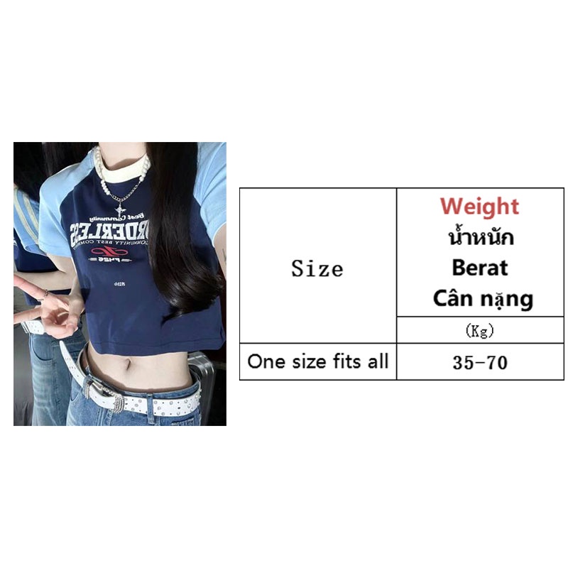 Áo Thun Lửng Tay Lửng Phong Cách Retro Thời Trang Nữ