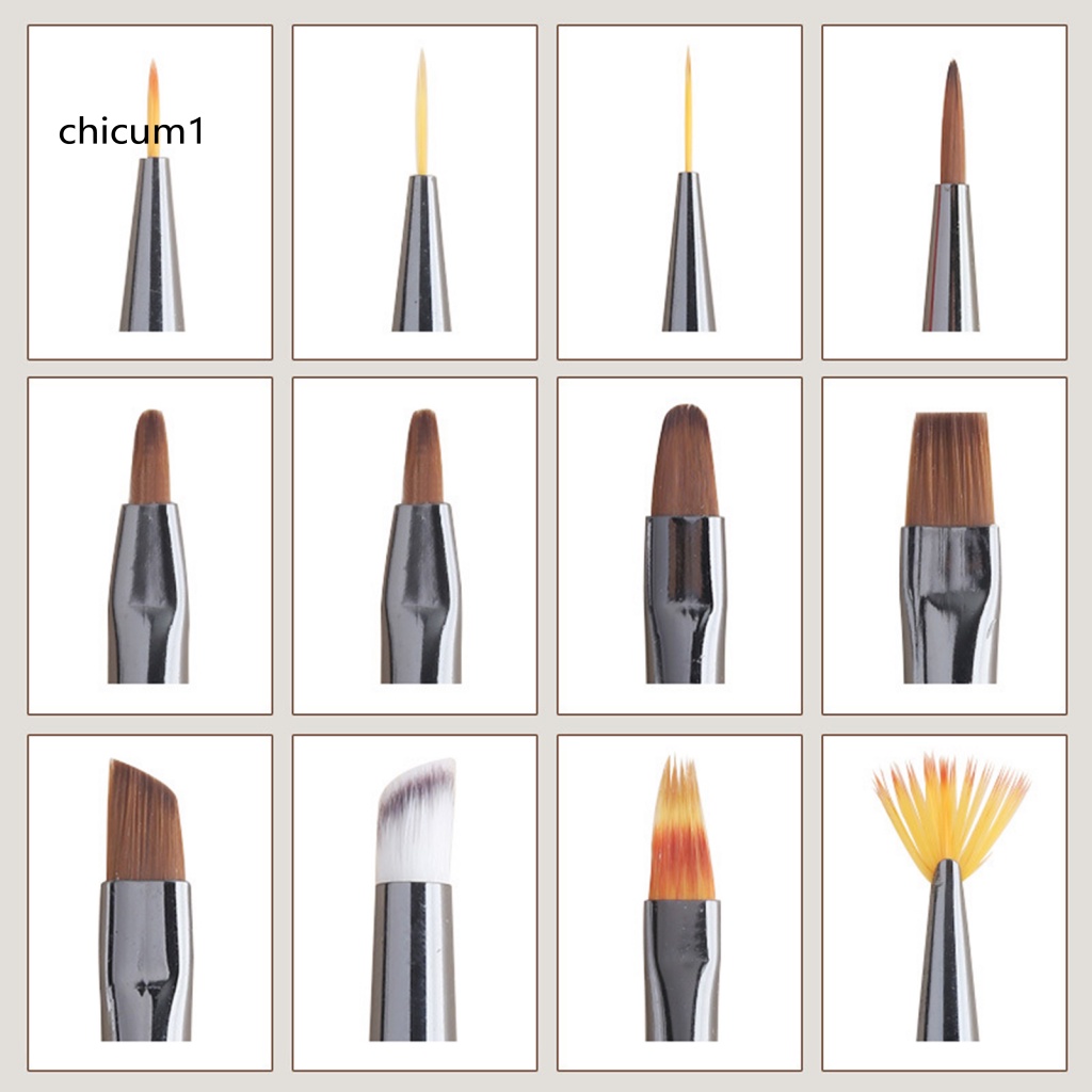 Bút Vẽ Móng Tay Bằng CC Gel UV Lông Mềm Siêu Nhẹ DIY