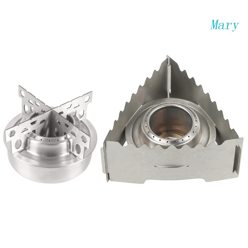 Bếp Lò Mini Bằng Thép Không Gỉ Tiện Dụng Mang Theo Du Lịch Cắm Trại