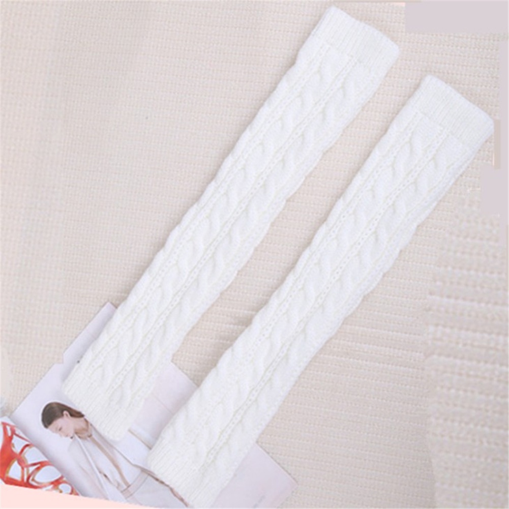 Găng Tay Len Hở Ngón Màu Sắc Thời Trang