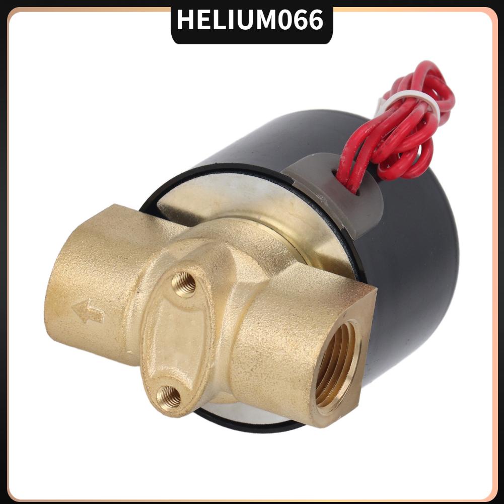 Helium066 Đồng Thau Điện Van Từ Nữ Chủ Đề 1 Chiều Chảy Bình Thường Colsed Cho Dầu Nước AC220V
