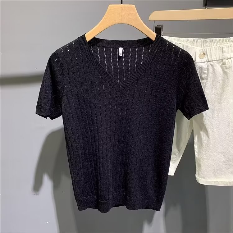 Áo Thun Tay Ngắn Cổ Chữ V Thời Trang Dành Cho Nam