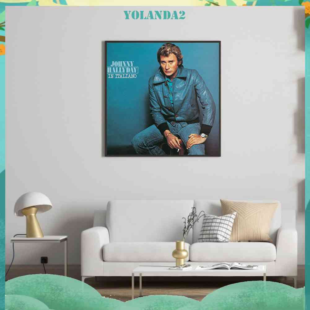 Tranh Đính Đá Kim Cương Toàn Bộ 5D DIY Hình Johnny Hallyday