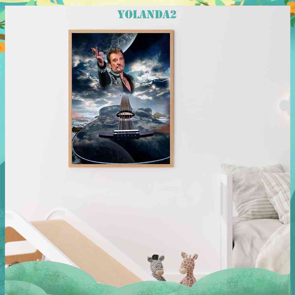 Bộ Tranh Đính Đá 5D Họa Tiết Ca Sĩ Độc Đáo DIY Dùng Trang Trí Nhà Cửa