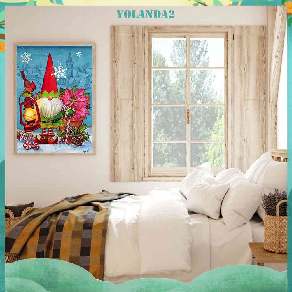 Bộ Tranh Đính Đá Họa Tiết Hoạt Hình Goblin Giáng Sinh Độc Đáo Trang Trí Nhà Cửa