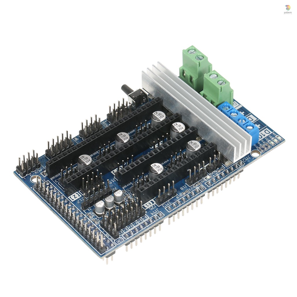 Bảng Mạch Điều Khiển Ramps 1.6 Ramps 1.5 4 Lớp Kèm Tản Nhiệt Cho Máy In 3D