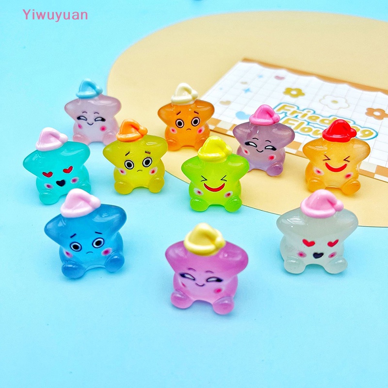 Bộ 2 Ngôi Sao Nhựa Phát Quang Trang Trí Mới