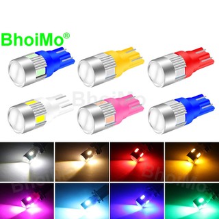 Bhoimo 2 Ống Kính LED T10 W5W Cửa Nội Thất Ô Tô Tín Hiệu Đèn Đọc Vòm Đèn Báo Chiều Rộng Biển Số Đèn 194 168 5630 Xe Máy Phía Sau Nêm Thay Thế Thân Cây Công Viên Bóng Đèn DC12V