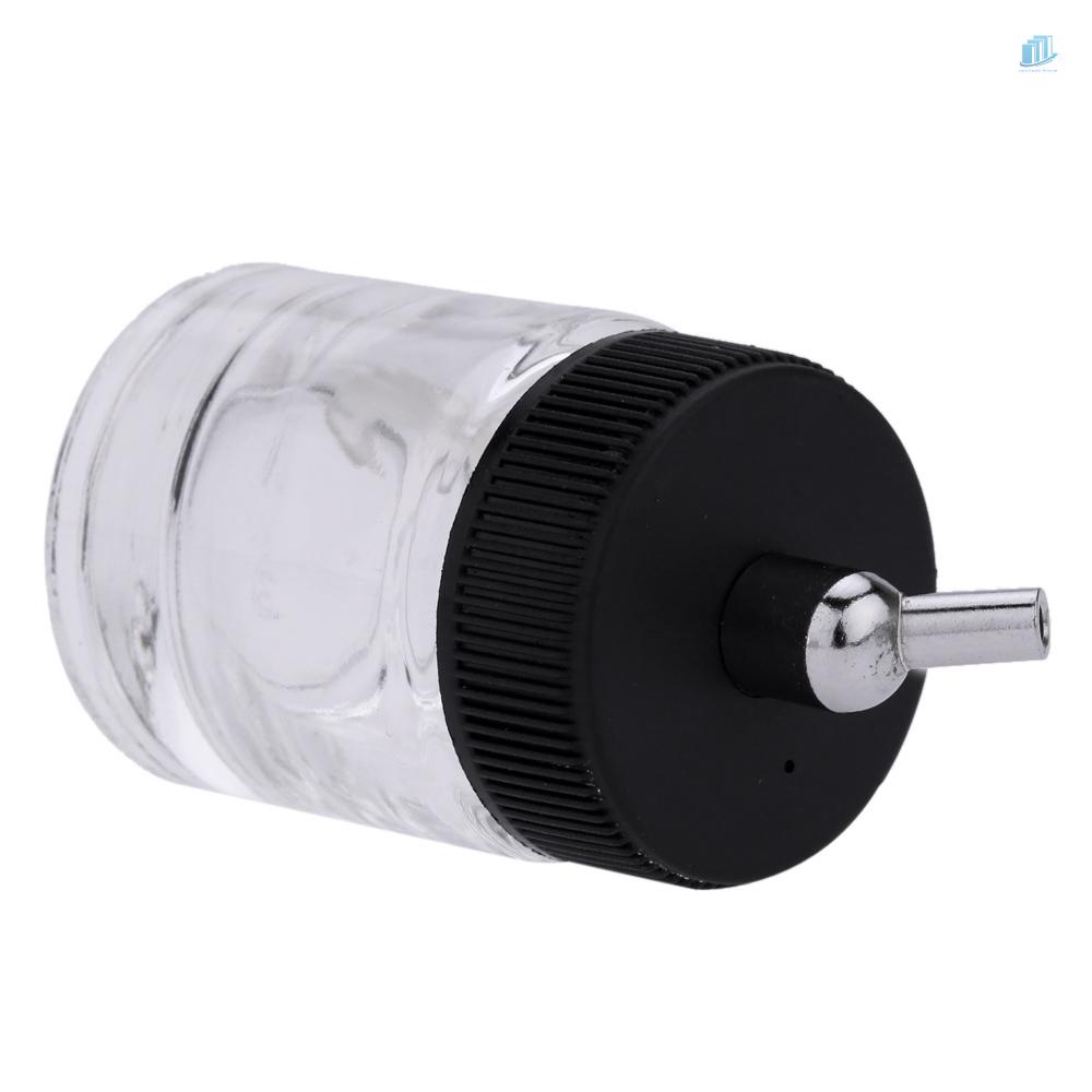 Set 10 Cọ Rửa Bình Thủy Tinh Airbrush (Jars) Với 30 Lọ (s2mwvn) 10 Cây Cọ Rửa (Lọ)° Đầu Chuyển Đổi Góc Vuông Có Nắp Đậy Chuyên Dụng