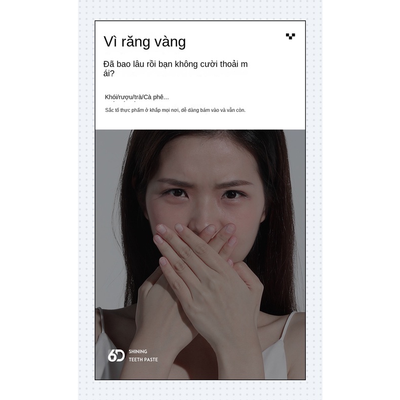 Miếng Dán Răng Cảm Biến Ánh Sáng Màu Vàng Bảo Vệ Răng Loại Bỏ Mảng Bám Nhẹ Nhàng Phong Cách Influencer