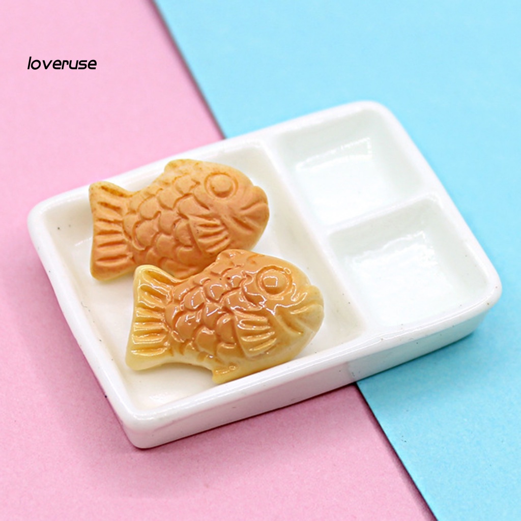 Set 10 Mô Hình Bánh Quy Và Cá Mini Trang Trí Nhà Búp Bê