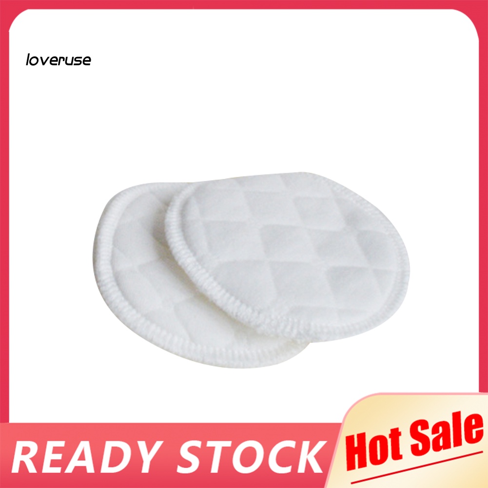 Set 2 Miếng Vải Cotton Hình Tròn Siêu Thấm Hút Thoáng Khí Cho Phụ Nữ Mang Thai